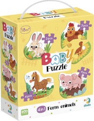 Baby puzzle 4w1 Zwierzęta z gospodarstwa