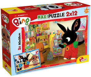 Puzzle 2w1 maxi Bing szkoła 304-81233