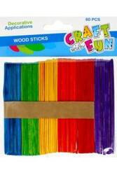 Ozdoba dekoracyjna drewniane patyczki kolorowe