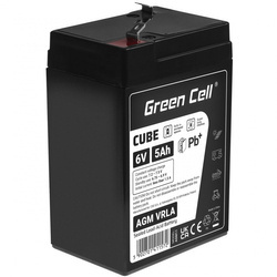 Green Cell Cube AGM VRLA IP54 6V 5Ah bezobsługowy akumulator do systemu alarmowego kasy fiskalnej zabawki