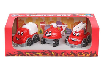 Zestaw mini pojazdów. Straż pożarna