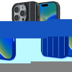 Etui Mercedes MB Double Layer Crossed Lines MagSafe na iPhone 16 Pro - czarne