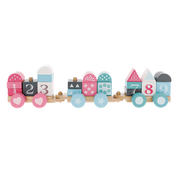 Pastelowe drewniane Wagoniki 61341