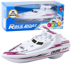 Motorówka na baterie biała