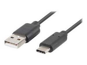 LANBERG CA-USBO-10CU-0005-BK Lanberg Kabel USB-C(M)->A(M) 2.0 0.5M Czarny