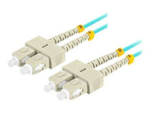 LANBERG fiber optic patchcord MM SC/UPC-SC/UPC duplex 3m LSZH om3 50/125 3.0mm aqua