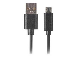 LANBERG CA-USBM-20CU-0010-BK Lanberg Kabel Quick Charge 3.0, USB Micro-B(M)->A(M) 1M Czarny