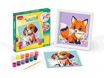 Malowanie po numerach Creativ Piesek i Lisek
