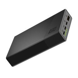 Green Cell PBGC03S GC PowerPlay20S Powerbank power bank 20000mAh 22.5W PD USB C z Szybkim Ładowaniem do iPhone 15 14 13 12 11 X