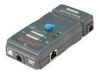 GEMBIRD NCT-2 Gembird diodowy tester kabli RJ-45,RJ-11,UTP,STP,USB AA/AB