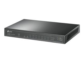 TP-LINK 10-Port Gigabit PoE+ Switch 8 Gigabit PoE+ Ports 1 Gigabit RJ45 Ports and 1 Gigabit SFP Slots 802.3at/af 63W PoE Power