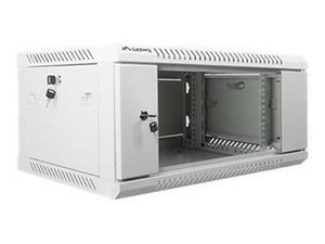 LANBERG WF01-6404-10S Lanberg szafa wisząca rack 19 4U 600x450mm szara (drzwi szklane)