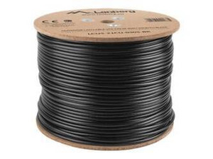 LANBERG LCU5-21CU-0305-BK Lanberg kabel instalacyjny UTP, kat. 5e, drut OUTDOOR CU, 305m, czarny