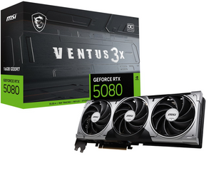 Karta graficzna MSI GeForce RTX 5080 VENTUS 3X OC 16GB GDDR7 (RTX 5080 16G VENTUS 3X OC)