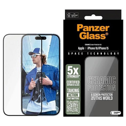 Szkło hartowane PanzerGlass Ceramic Screen Protector Ultra-Wide Fit na iPhone 16
