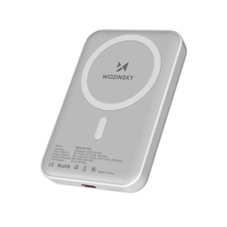 Powerbank magnetyczny Wozinsky WRW349YWS 10 000 mAh - biały