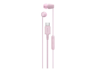 Sony IER‑EX15C USB‑C Wired Earbuds with Mic, Pink | Sony