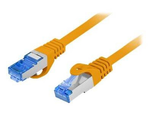 LANBERG Patchcord Cat.6A S/FTP LSZH CCA 0.25m orange