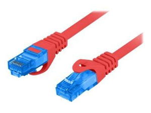 LANBERG patchcord cat.6A FTP LSZH CCA 1m red