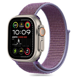 Pasek Tech-Protect Nylon na Apple Watch 6 / 7 / 8 / 9 / 10 / SE (40 / 41 / 42 MM) - fioletowy