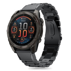 Pasek Tech-Protect Stainless Garmin Fenix 5 / 6 / 6 Pro / 7 / 8 (47 MM) - czarny