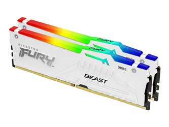 KINGSTON 32GB 6000MT/s DDR5 CL36 DIMM Kit of 2 FURY Beast White RGB EXPO