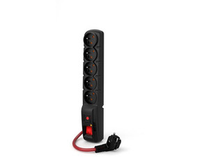 LISTWA ZASILAJĄCA ACAR F5 POWER 10M 5X 230V PL CZARNA 16A