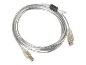 LANBERG CA-USBA-12CC-0030-TR Lanberg kabel USB 2.0 AM-BM ferryt transparentny 3m
