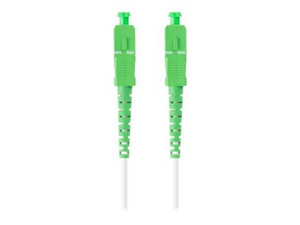 LANBERG fiber optic patchcord SM SC/APC-SC/APC simplex 25m LSZH g657b3 3.0mm white