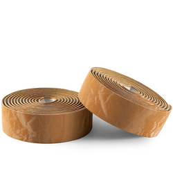 Owijka Rockbros na kierownicę z PU wzór `Velour` - brązowa