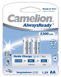 Camelion | AA/HR6 | 2300 mAh | AlwaysReady Rechargeable Batteries Ni-MH | 2 pc(s)