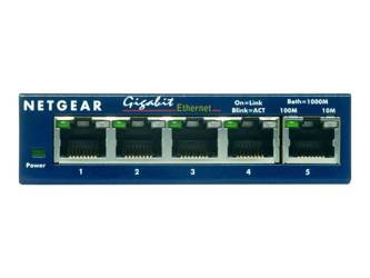 NETGEAR GS105GE Netgear ProSafe 5-Port Gigabit Desktop Switch Metal (GS105GE)
