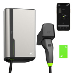 Greencell HabuDen Wallbox 22kW 32A 7,5m NFC Kabel Typ 2 Inteligentna Stacja Ładowania EV z Aplikacją GC App Bluetooth WiFi