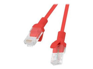 LANBERG PCU5-10CC-0100-R Lanberg Patchcord RJ45 cat. 5e UTP 1m czerwony
