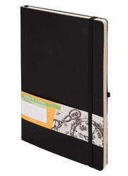 Notes impresja B5 kratka czarny bl