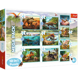 Puzzle 10w1 Poznaj wszystkie dinozaury 90390
