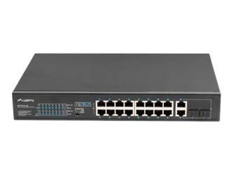 LANBERG RSFE-16P-2C-150 Switch 16x 100Mb PoE+/2x Combo Gigabit 150W niezarządzalny