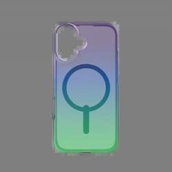 Etui ZAGG Milan Snap z MagSafe do iPhone 16 - zielono-fioletowe