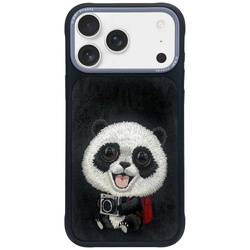 Etui Nimmy Big Eyed Pet 2.0 Panda do iPhone 17 - czarne