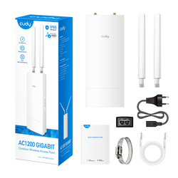 CUDY AP1300 Outdoor | Access Point (AP), Wi-Fi 5, 2,4GHz/5GHz, Gigabit, PoE, zewnętrzny