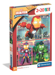 Puzzle 2x20 Super kolor Iron Man and His Awesome friends 24828