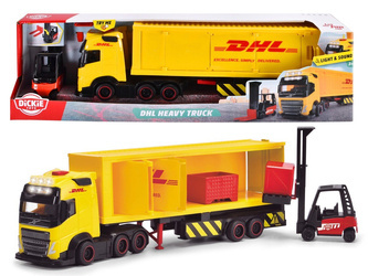 Ciężarówka Dickie Toys City z naczepą DHL 35 cm