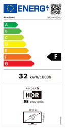 Samsung LS32DM702UUXDU | 32 " | VA | 16:9 | 60 Hz | 4 ms | 3840 x 2160 pixels | 300 cd/m² | HDMI ports quantity 2 | Black