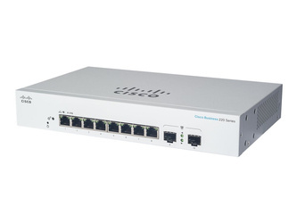 CISCO Business Switching CBS220 Smart 8-port Gigabit Full PoE 130W 2x1G SFP uplink external power supply