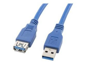 LANBERG CA-US3E-10CC-0030-B Lanberg przedłużacz kabla USB 3.0 AM-AF 3m niebieski