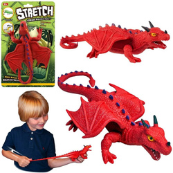 Dinozaur smok czerwony do rozciągania