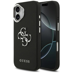 Etui Guess Grained Big 4G Classic Logo na iPhone 17 - czarne