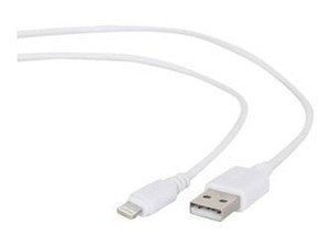 GEMBIRD CC-USB2-AMLM-W-1M Gembird kabel USB do 8-pin ładowanie transmisja (Ipad,Iphone5/6/7/8/X) 1m biał