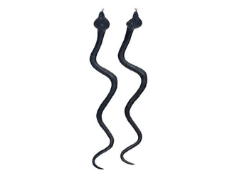 Wąż czarny 34cm 2szt