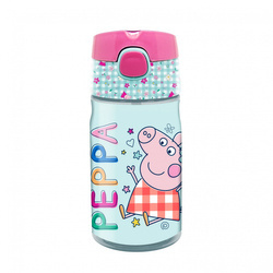 Bidon 400ml z rurką Peppa Pig